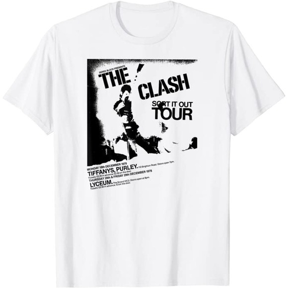 Kristi M Other - The Clash Sort It Out Tour Album Shirt Punk Rock Music Graphic Tee Fan